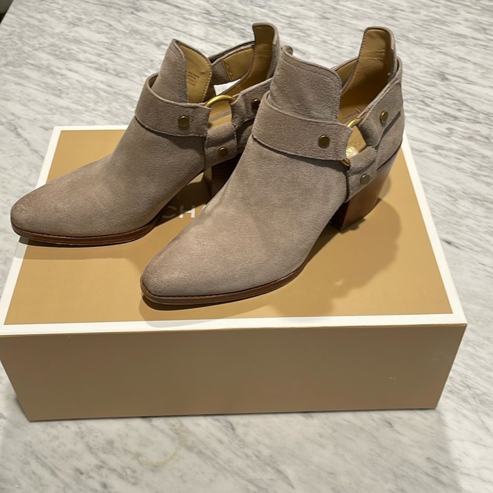Michael Kora suede booties